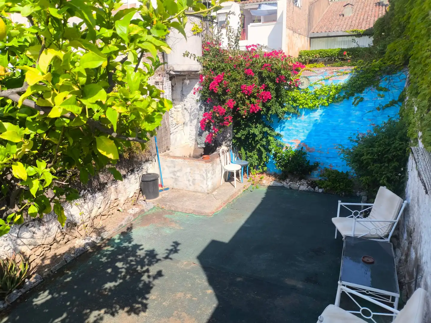 Terraza de Casa adosada en venta en Caldes d'Estrac con Calefacción, Parquet y Amueblado