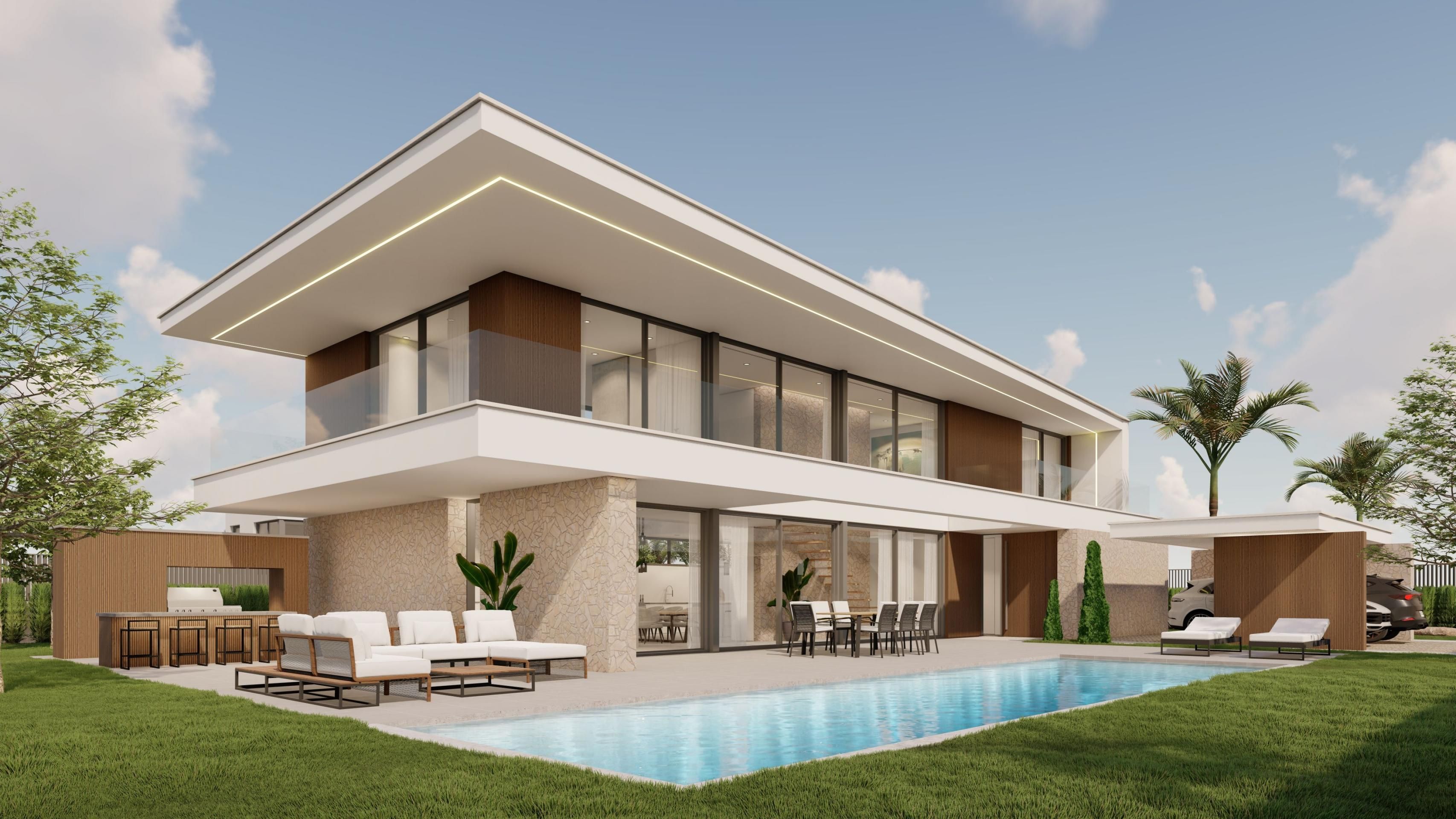 Exterior view of House or chalet for sale in  Murcia Capital  with Air Conditioner and Community pool
