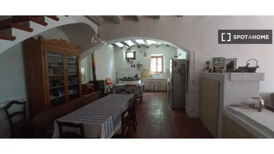 Kitchen of Flat for share in Teià  with Air Conditioner, Heating and Furnished