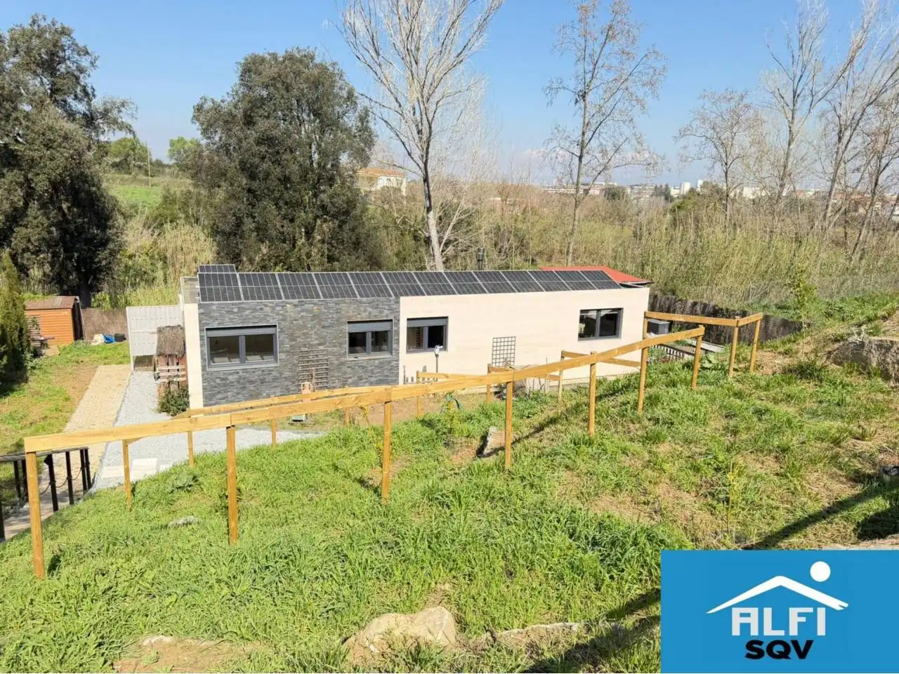 Vista exterior de Casa o xalet en venda en Sant Quirze del Vallès amb Aire condicionat, Calefacció i Jardí privat
