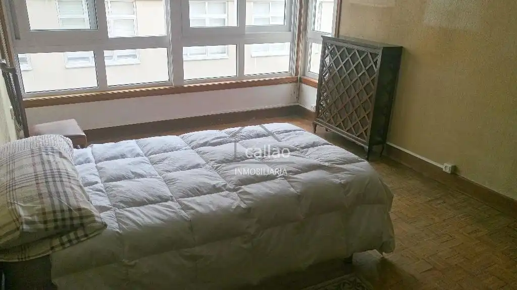Bedroom of Flat for rent in Ferrol  with Heating, Furnished and Balcony