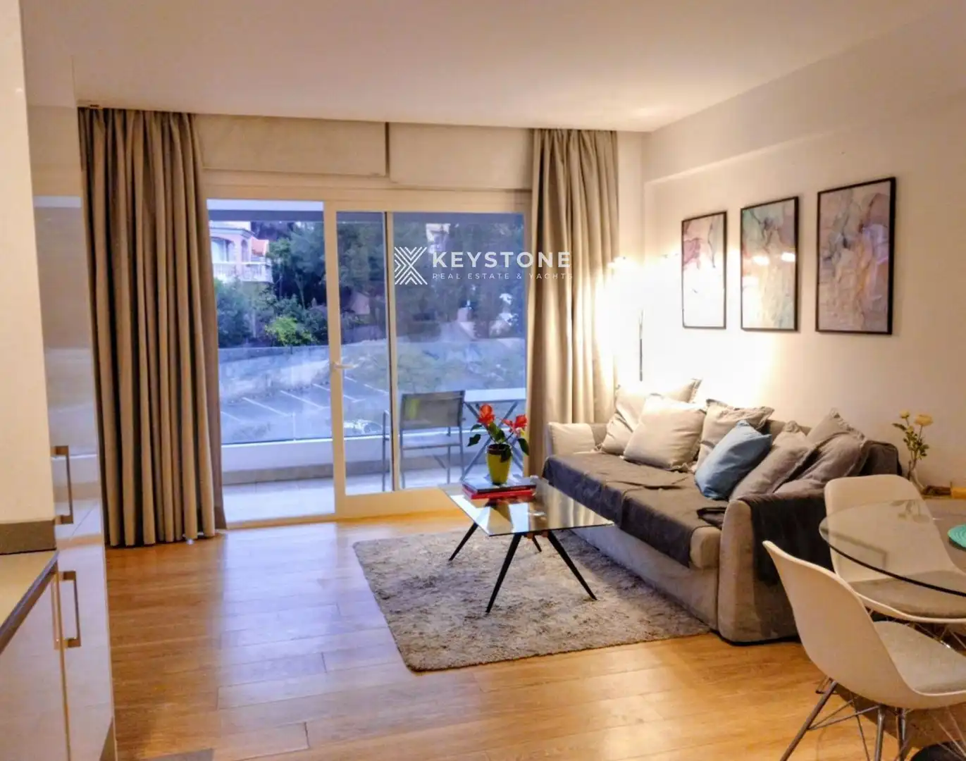 Wohnzimmer von Wohnung zur Miete in Calvià mit Klimaanlage, Terrasse und Schwimmbad