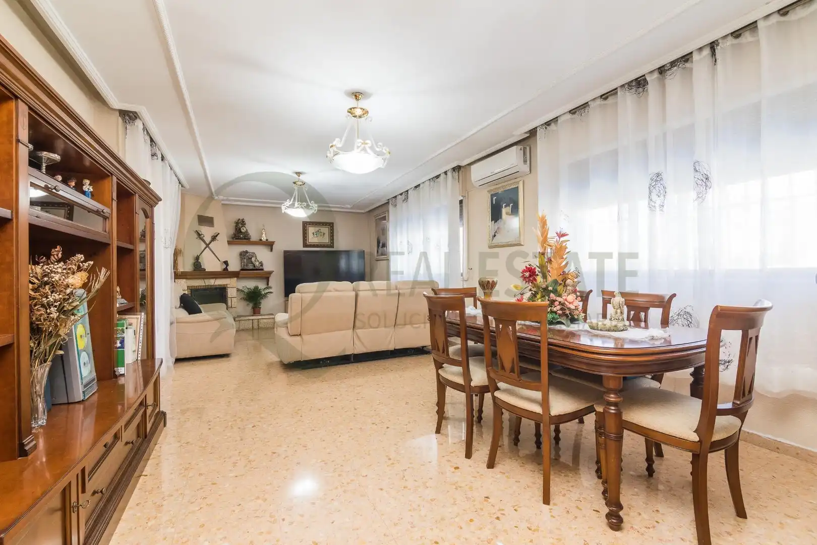 Living room of Houses for sale in San Vicente del Raspeig / Sant Vicent del Raspeig  with Heating, Private garden and Terrace