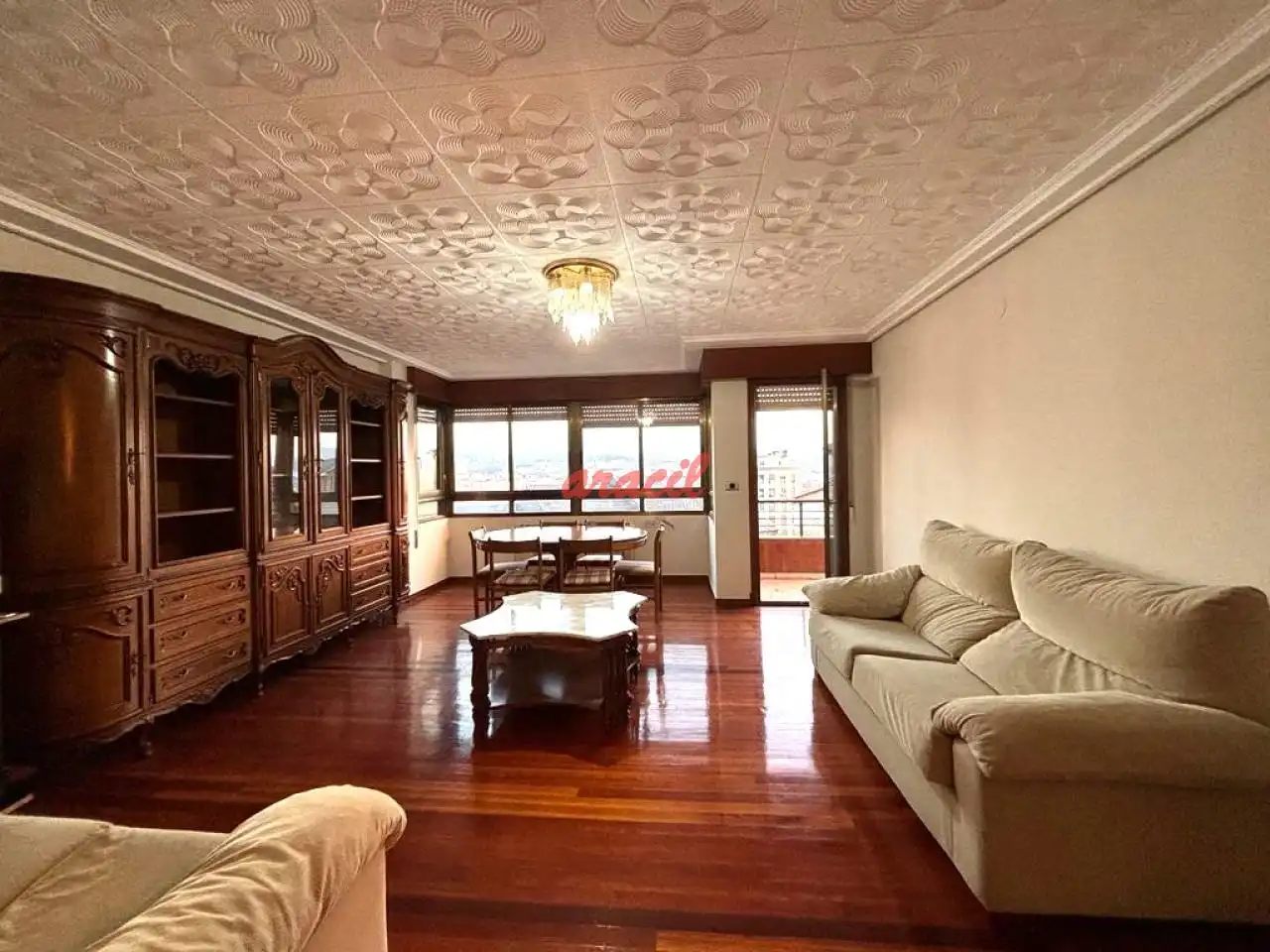 Living room of Houses for sale in Ourense Capital   with Heating, Private garden and Parquet flooring