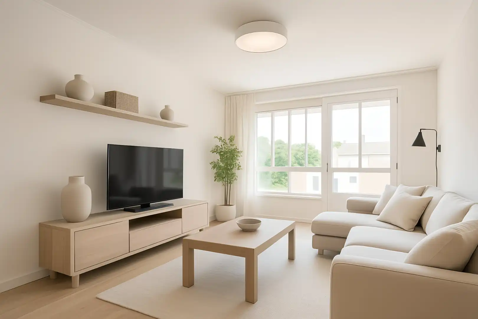 Sala de estar de Piso en venta en La Pobla de Farnals con Aire acondicionado, Horno y Balcón