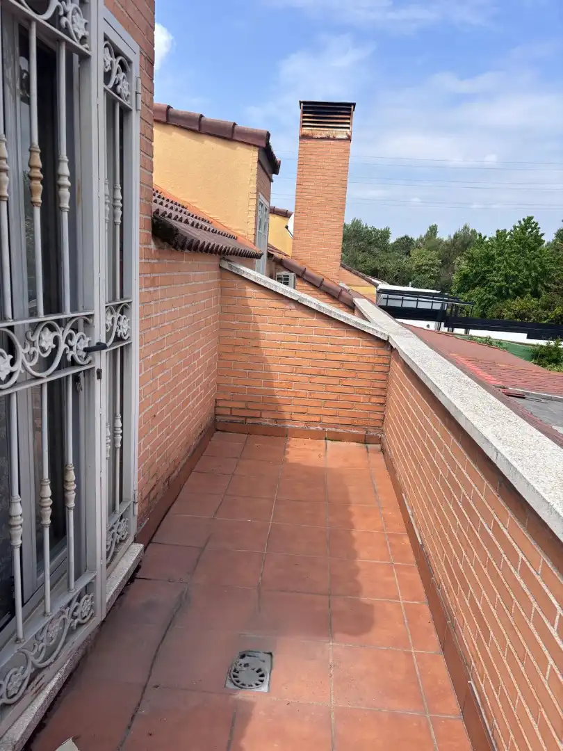 Terraza de Casa adosada en venta en Leganés con Calefacción, Jardín privado y Terraza