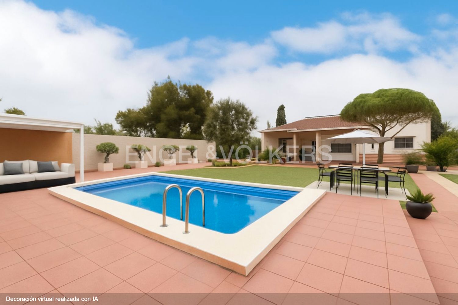 Swimming pool of House or chalet for sale in La Pobla de Vallbona  with Air Conditioner, Heating and Private garden