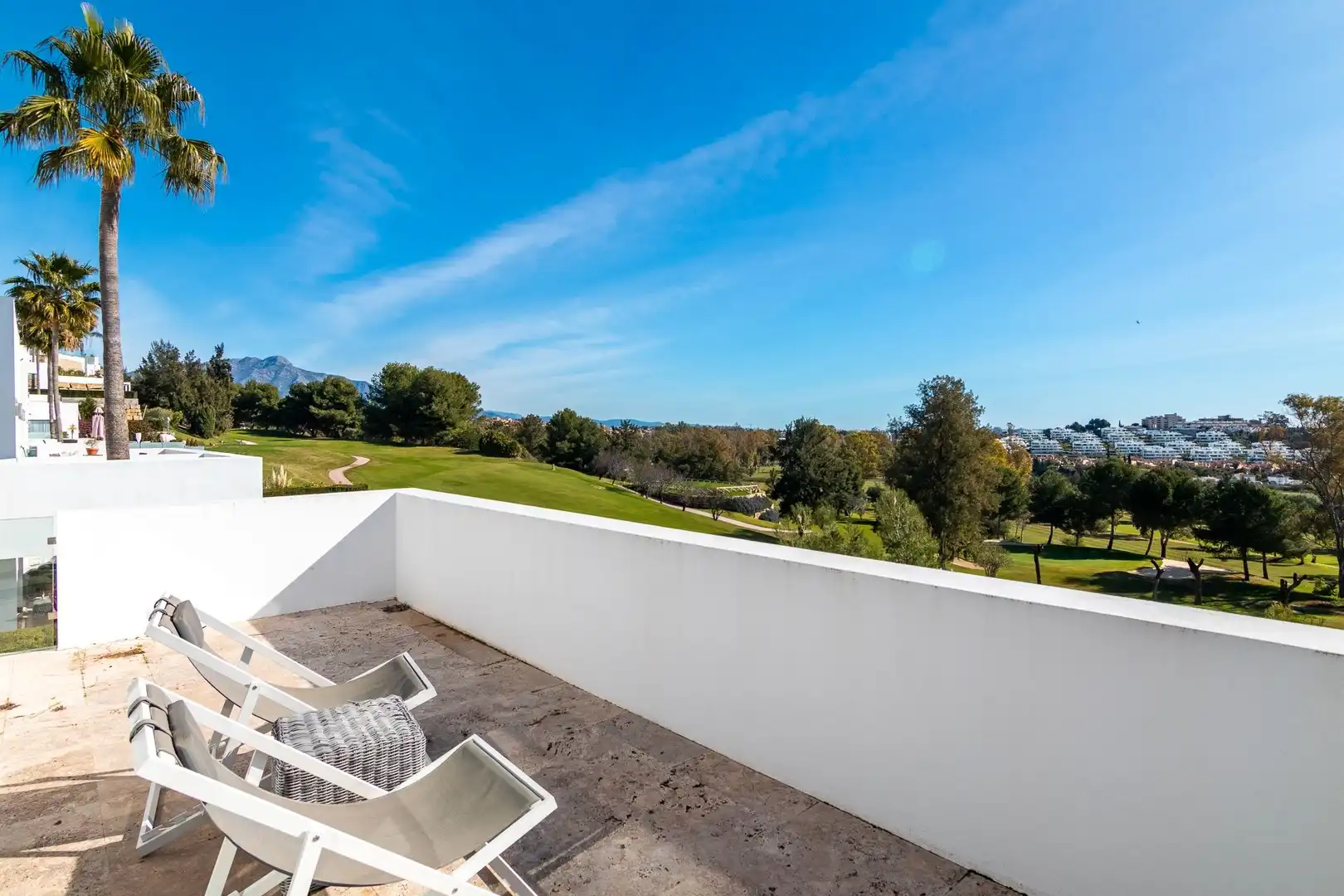 Terrassa de Casa o xalet de lloguer en Estepona amb Aire condicionat, Jardí privat i Terrassa