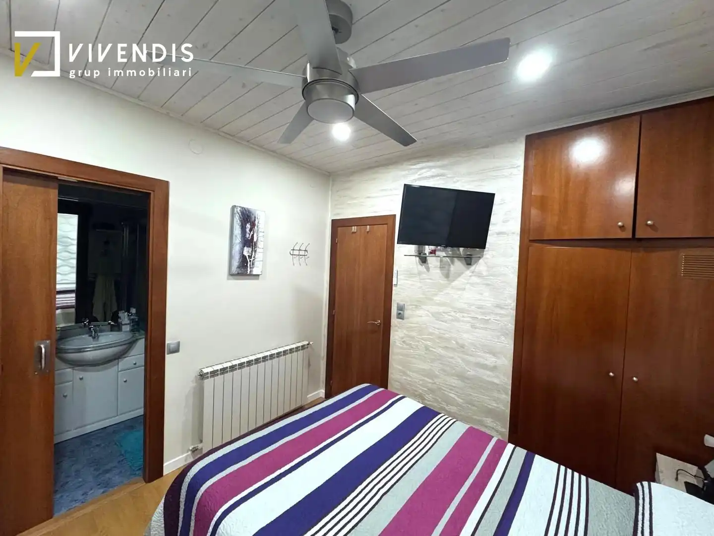 Bedroom of Houses for sale in Almenar  with Air Conditioner, Heating and Storage room