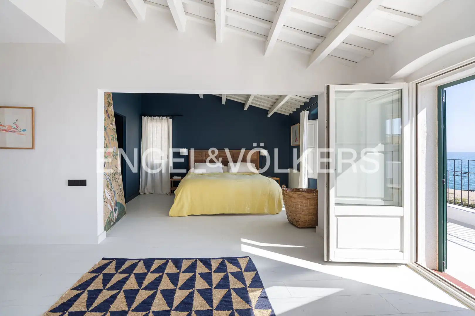 Bedroom of Houses for rent in Caldes d'Estrac  with Air Conditioner, Heating and Private garden