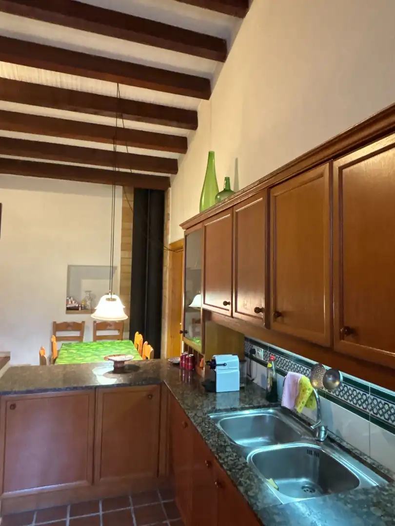 Cuina de Finca rústica en venda en Cabanelles amb Calefacció, Jardí privat i Terrassa
