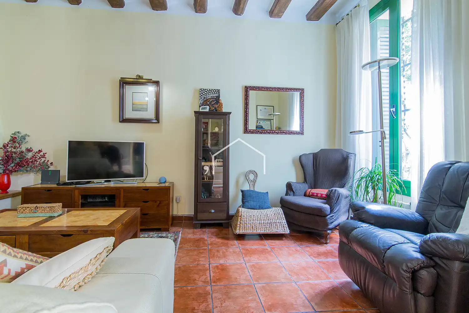 Living room of Country homes for sale in El Masnou  with Heating, Private garden and Terrace