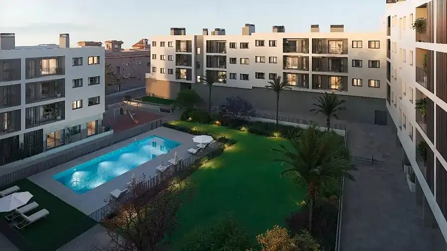 Piscina de Apartament en venda en Alicante / Alacant amb Aire condicionat, Terrassa i Traster