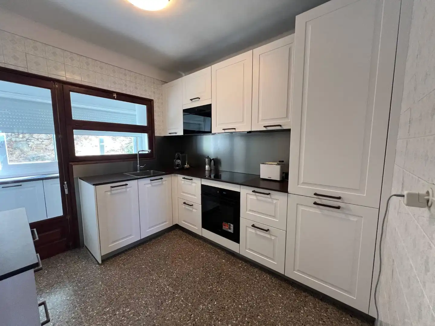 Kitchen of Flat for sale in Roses  with Terrace and Furnished
