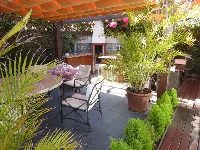Terrassa de Casa o xalet en venda en Roquetas de Mar amb Aire condicionat, Calefacció i Jardí privat