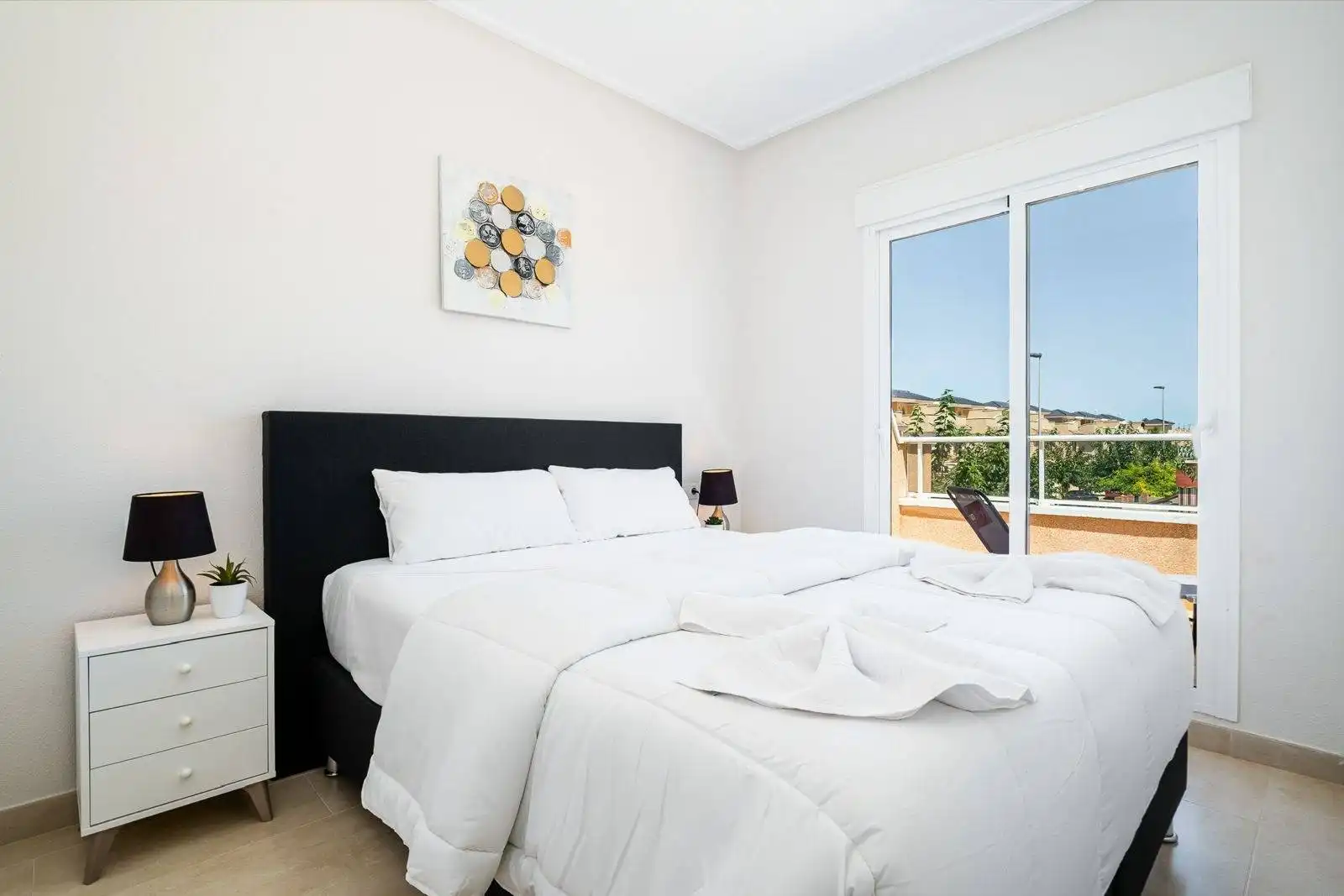 Bedroom of Detached homes for rent in Pilar de la Horadada  with Air Conditioner, Heating and Private garden