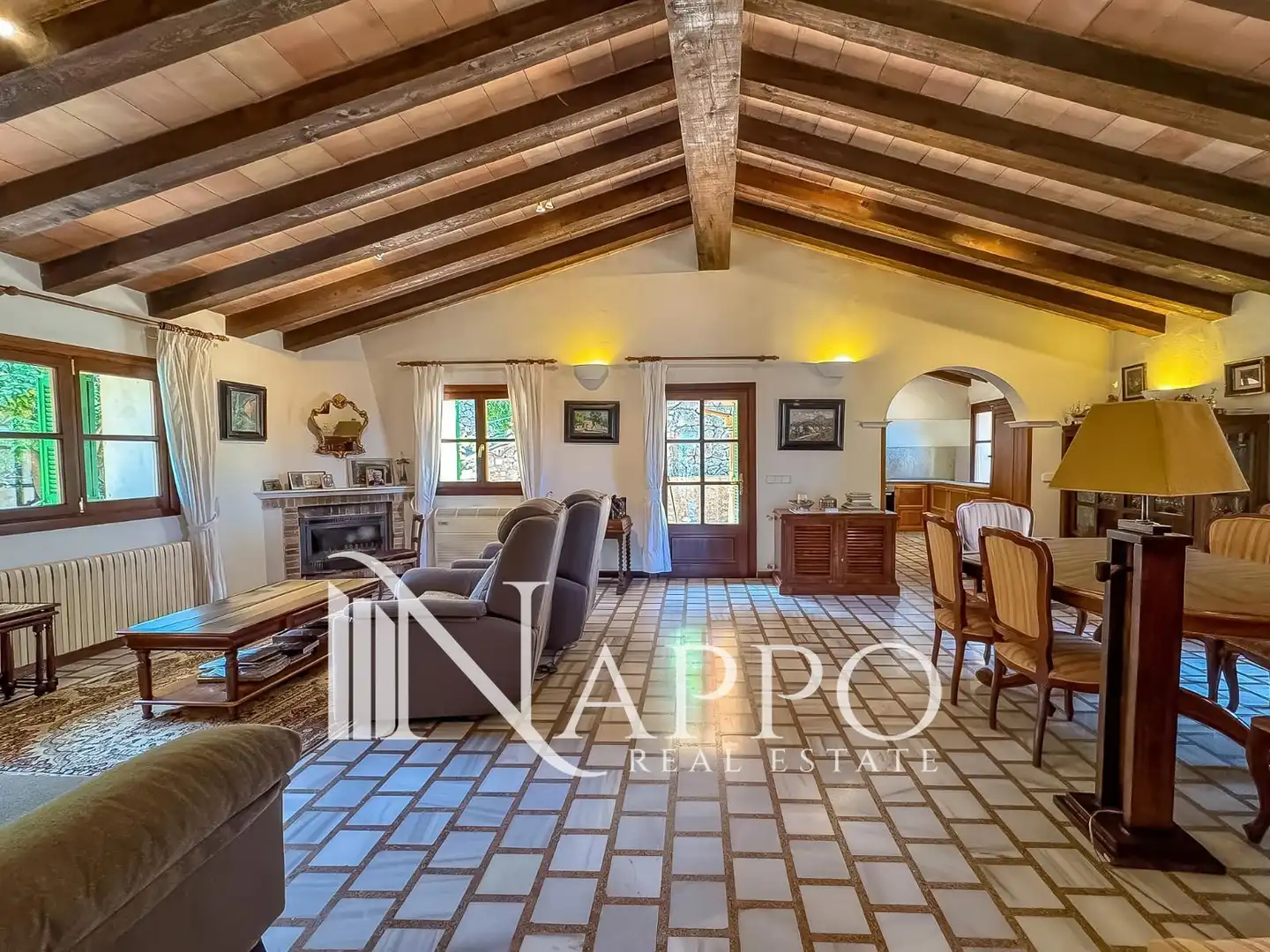 Living room of Houses for sale in Sóller  with Air Conditioner, Storage room and Swimming Pool