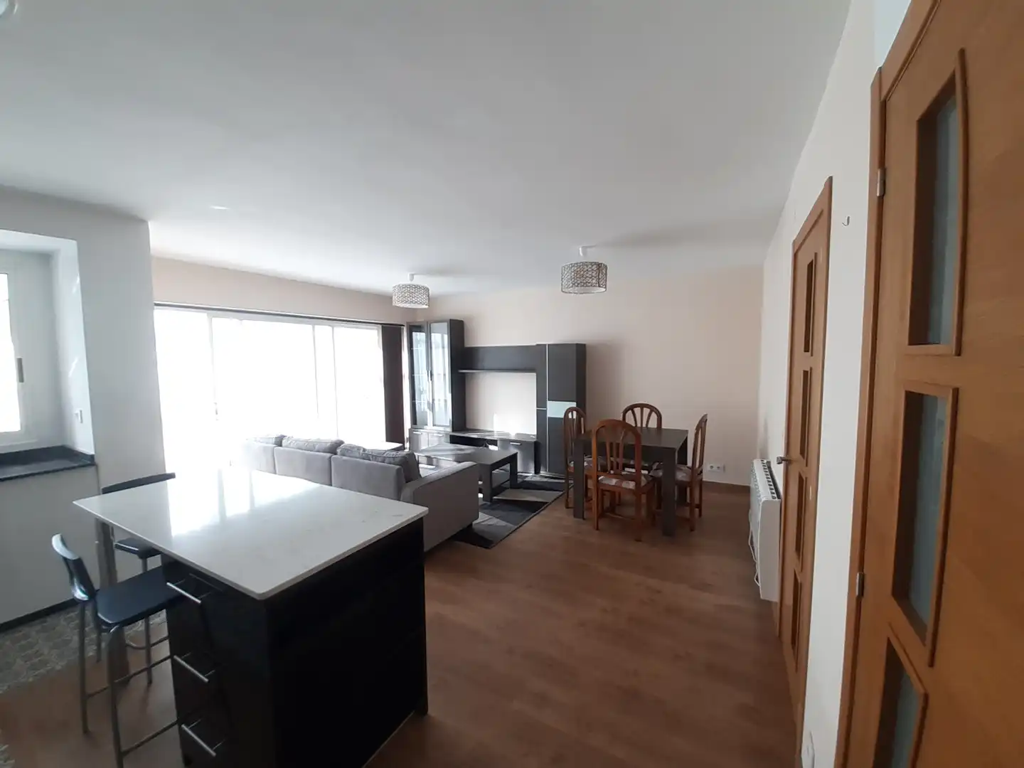 Living room of Flat for rent in Santiago de Compostela   with Heating, Furnished and Oven