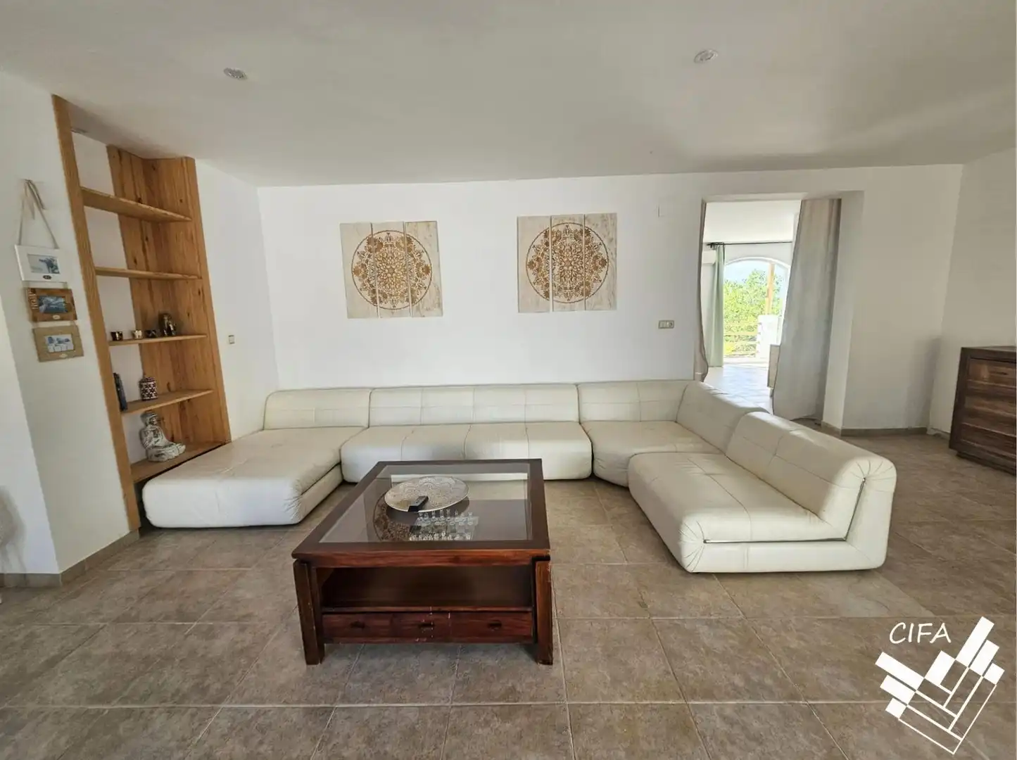 Living room of Houses for sale in Càlig  with Air Conditioner, Private garden and Furnished