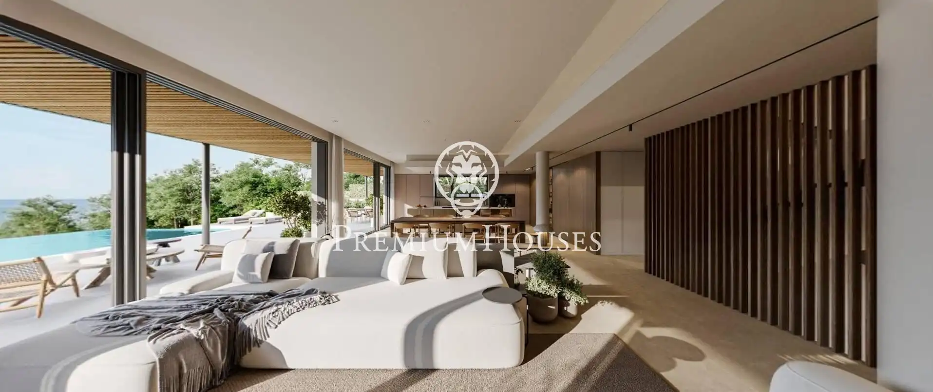 Living room of Houses for sale in Sant Andreu de Llavaneres  with Air Conditioner, Heating and Private garden