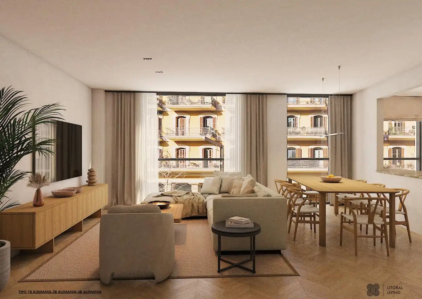 Wohnzimmer von Wohnung zum Verkauf in Huelva mit Klimaanlage