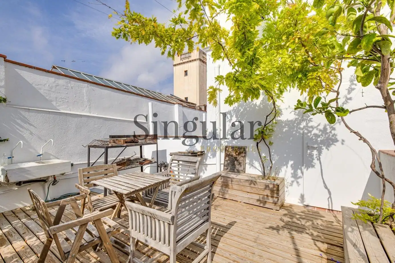 Terrasse von Maisonette zum Verkauf in Barcelona mit Heizung, Terrasse und Abstellraum
