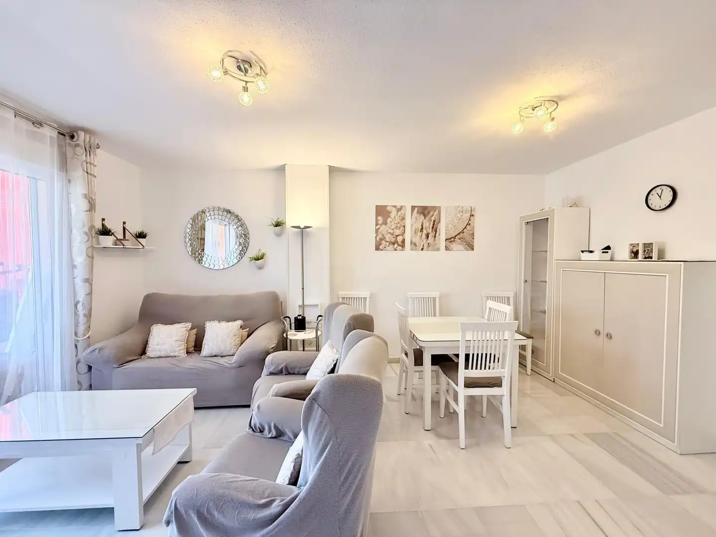 Living room of Flat for sale in Roquetas de Mar  with Air Conditioner, Heating and Terrace