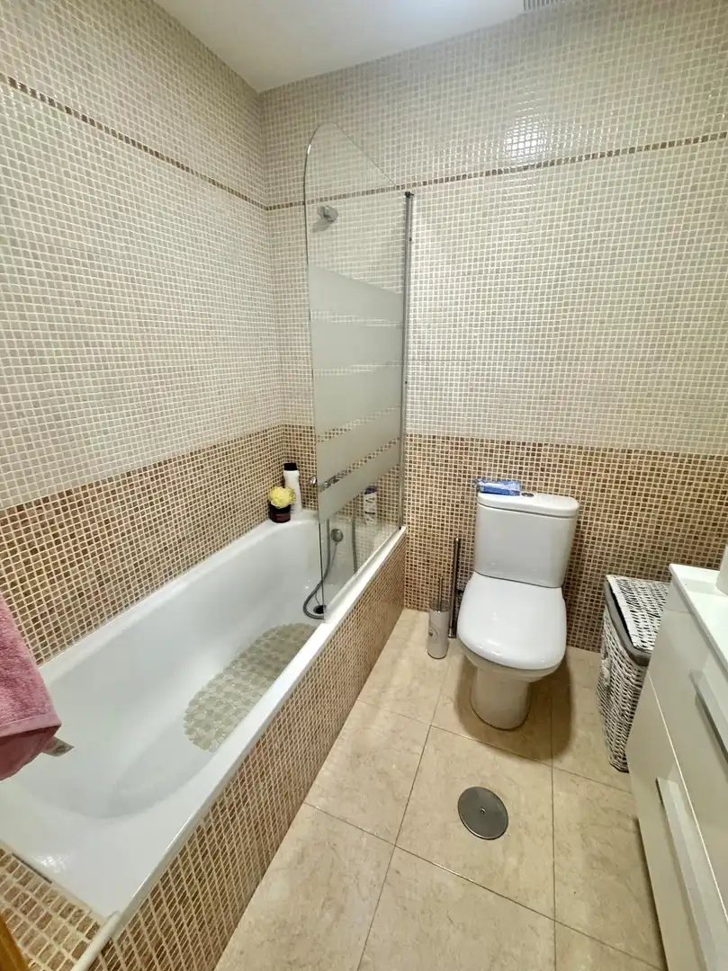 Bathroom of Flat for sale in Vícar  with Air Conditioner, Private garden and Terrace