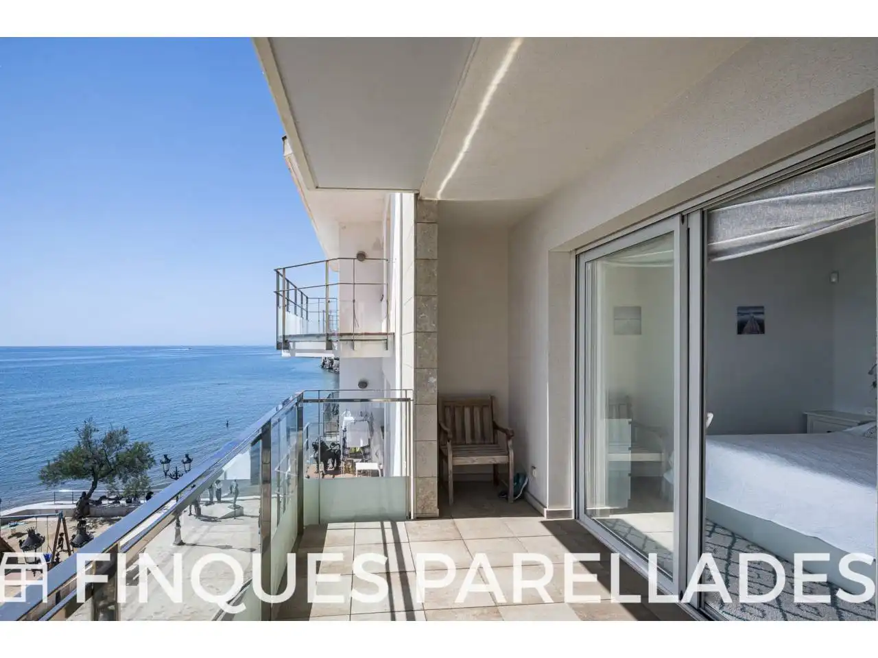 Balcony of Attic for sale in Sitges  with Air Conditioner, Heating and Parquet flooring