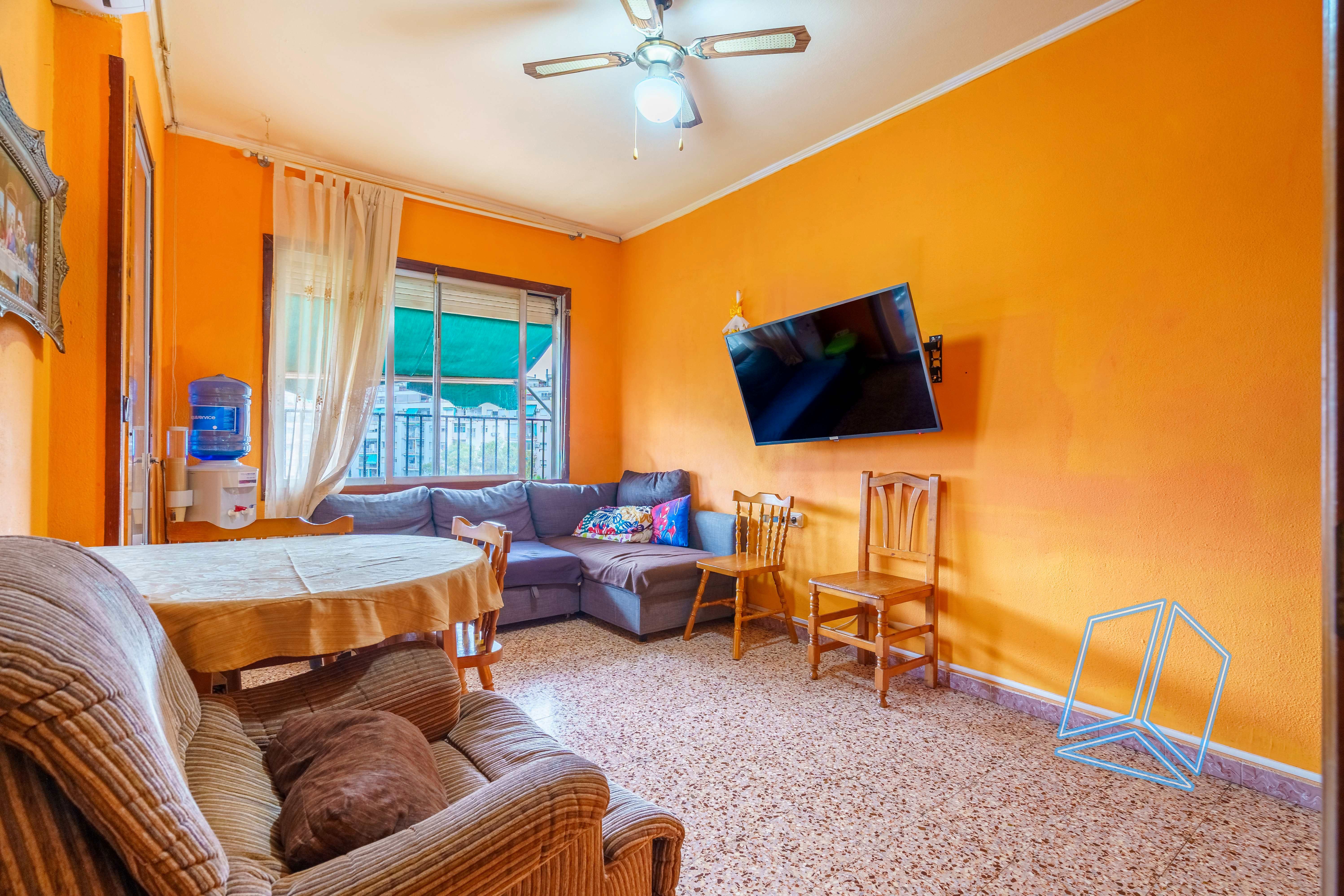 Sala de estar de Piso en venta en  Barcelona Capital con Calefacción