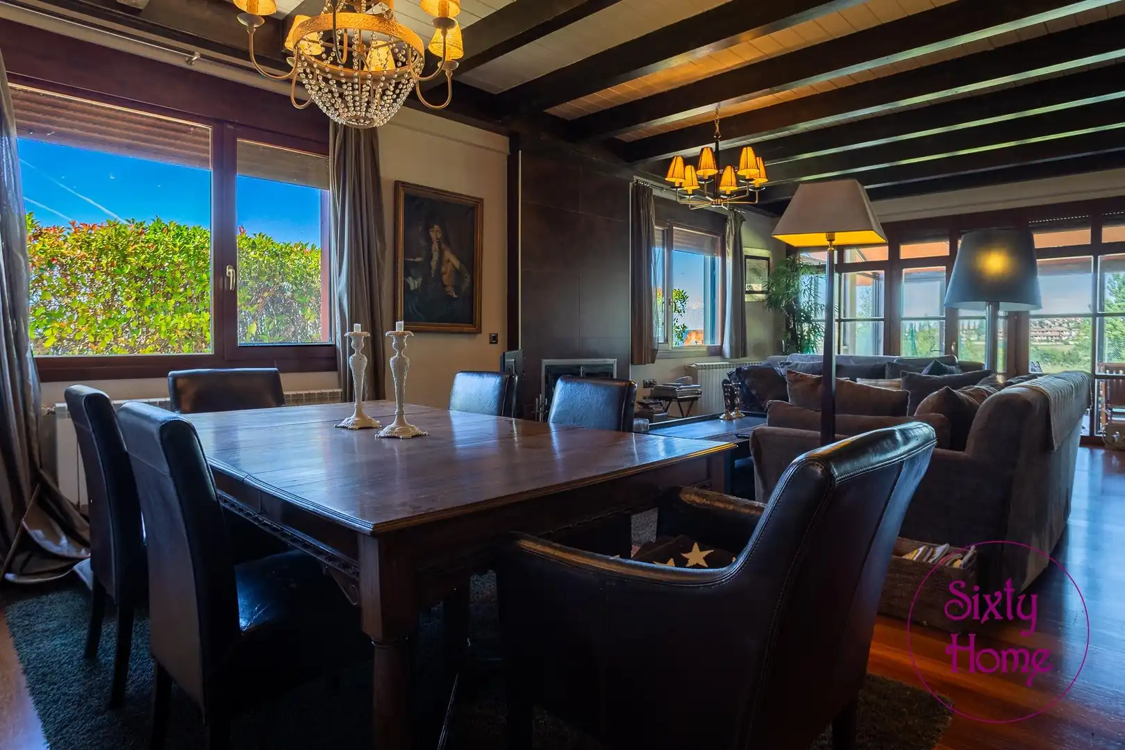 Comedor de Casa o chalet en venta en Jaca con Calefacción, Jardín privado y Parquet