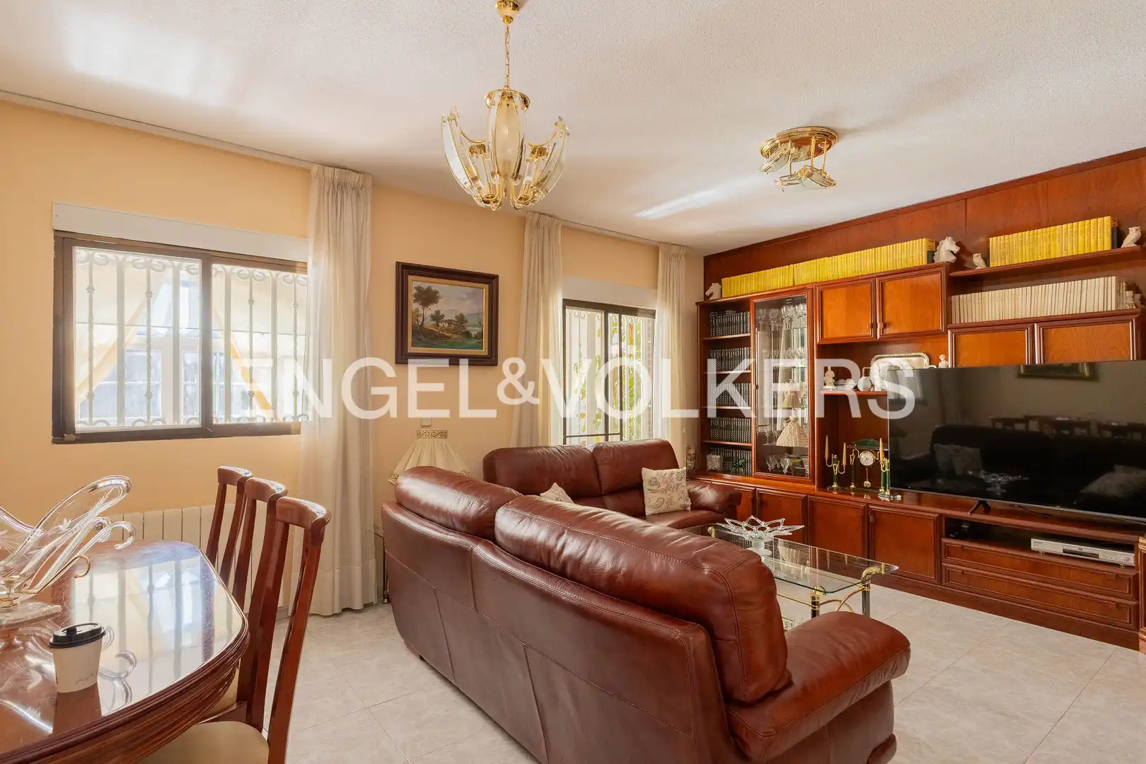 Sala de estar de Casa o chalet en venta en Mejorada del Campo con Aire acondicionado, Calefacción y Terraza