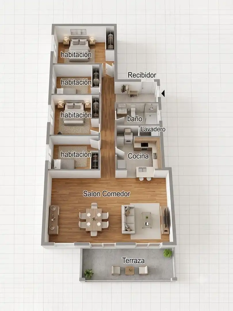 Flat for sale in Alcanar  with Air Conditioner, Terrace and Furnished