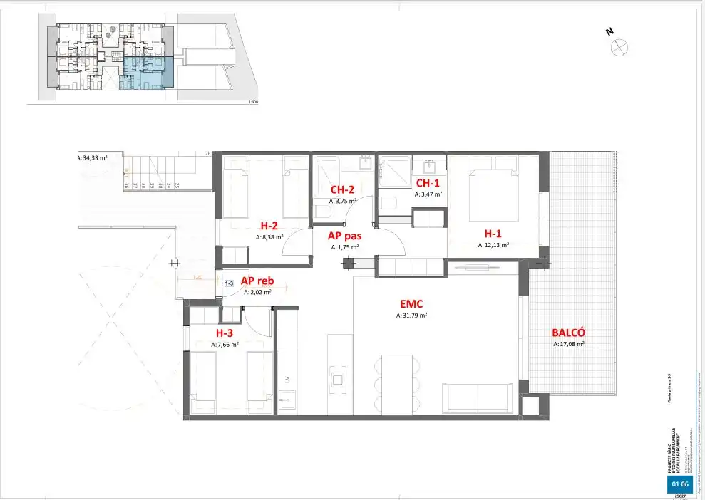 Wohnung zum Verkauf in Palamós mit Klimaanlage, Terrasse und Ofen