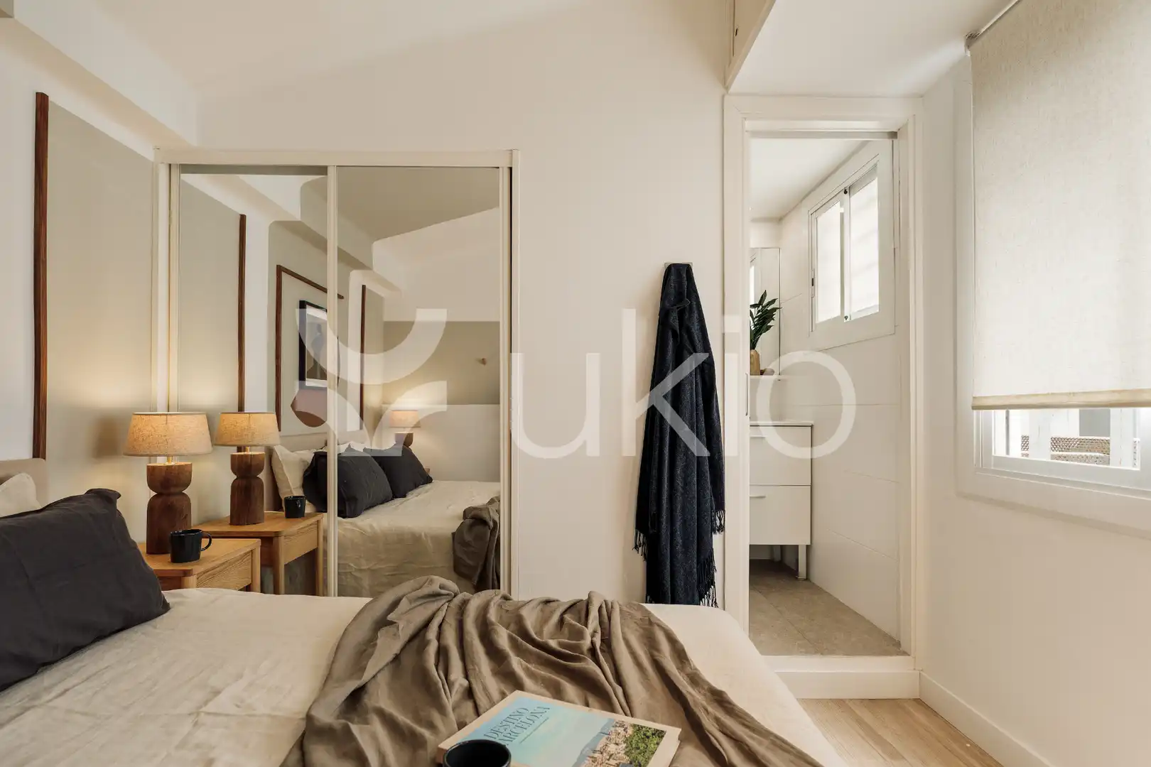 Habitación de Apartamento de alquiler en Barcelona con Aire acondicionado, Calefacción y Terraza