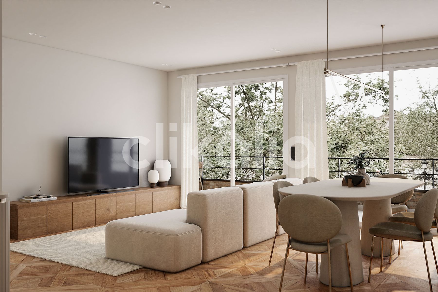 Sala d'estar de Pis en venda en  Sevilla Capital amb Aire condicionat, Calefacció i Terrassa