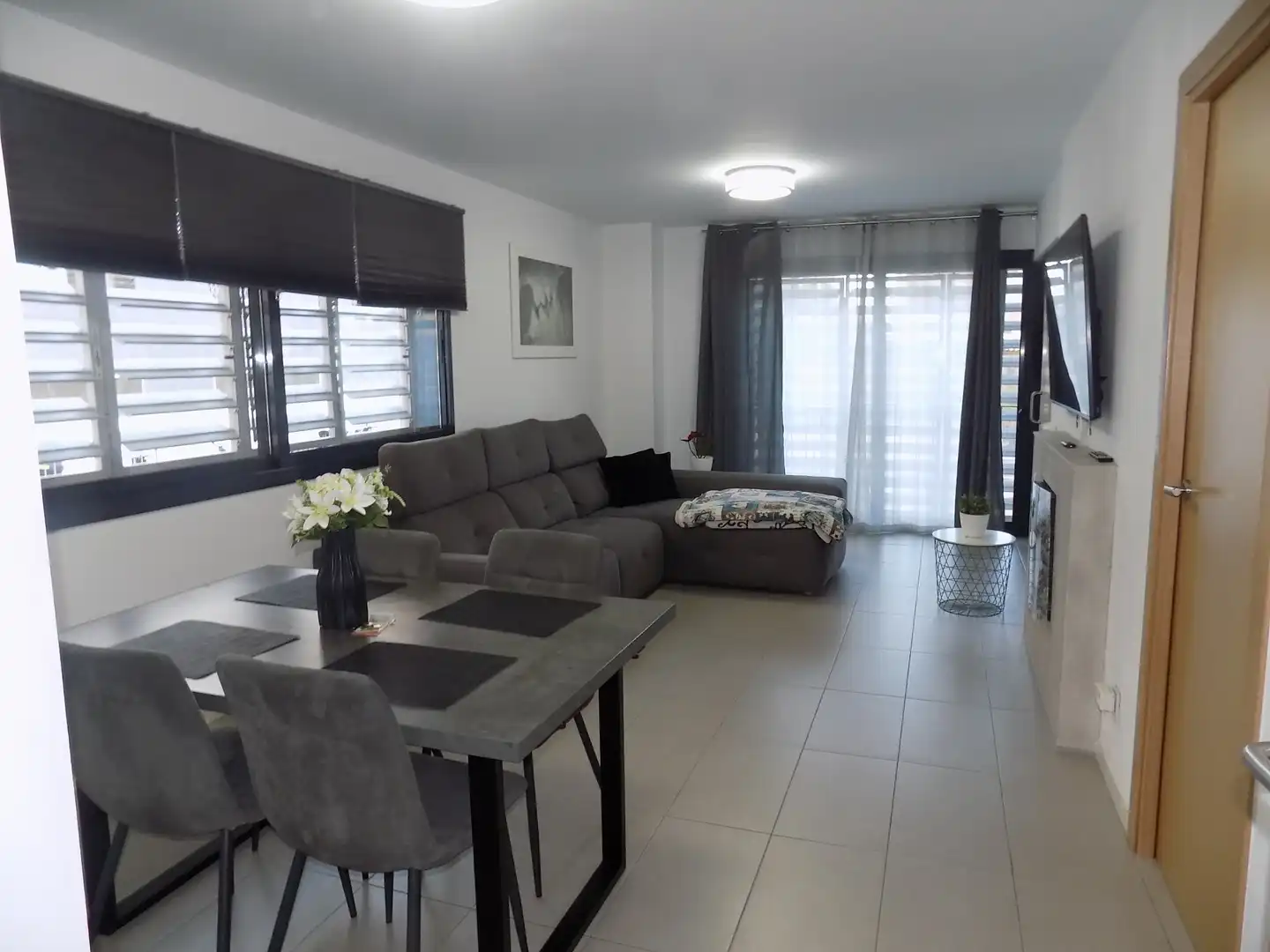 Sala de estar de Dúplex en venta en Santa Coloma de Gramenet con Aire acondicionado y Parquet