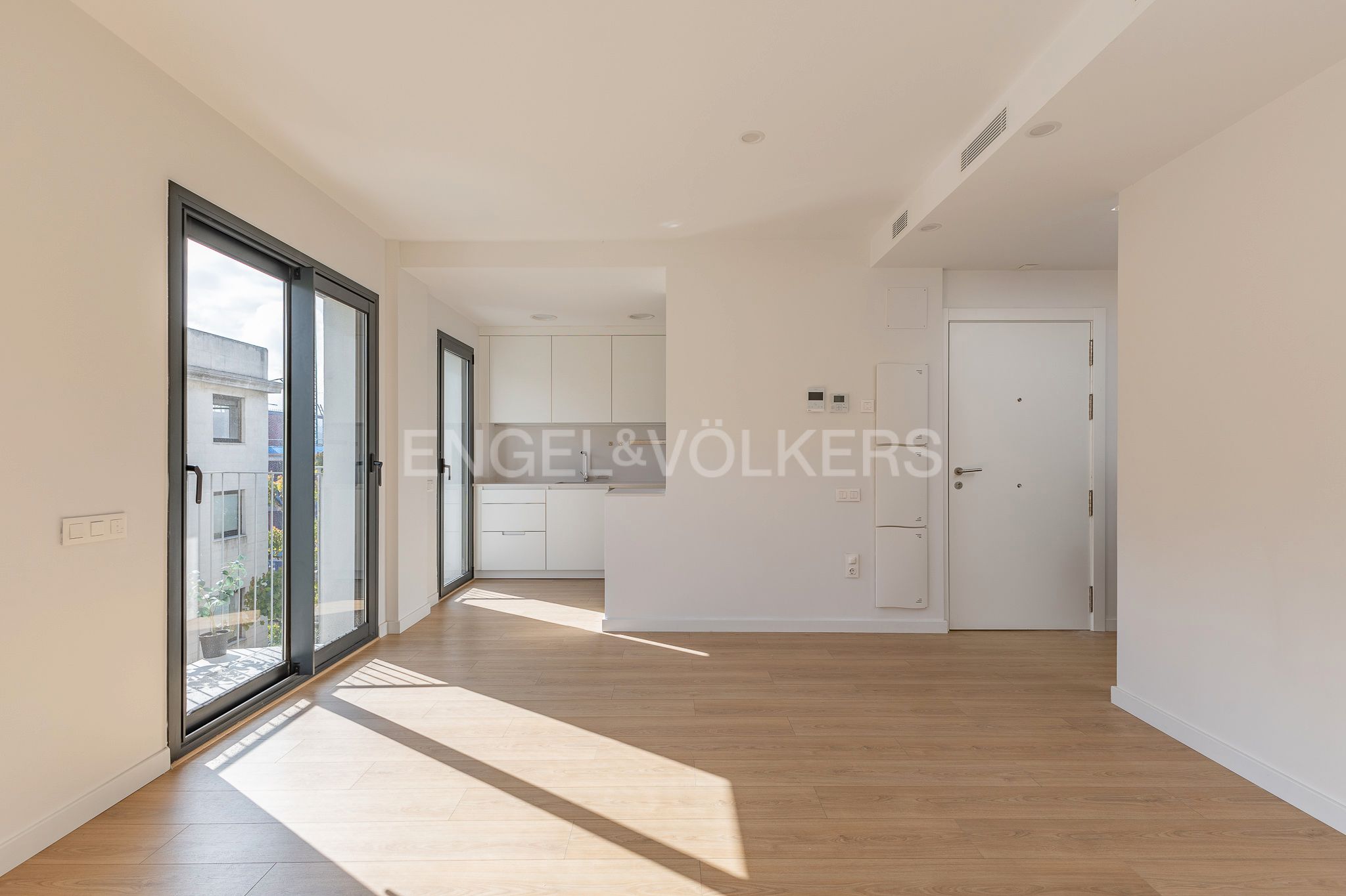 Sala d'estar de Àtic en venda en Sant Cugat del Vallès amb Aire condicionat, Calefacció i Terrassa