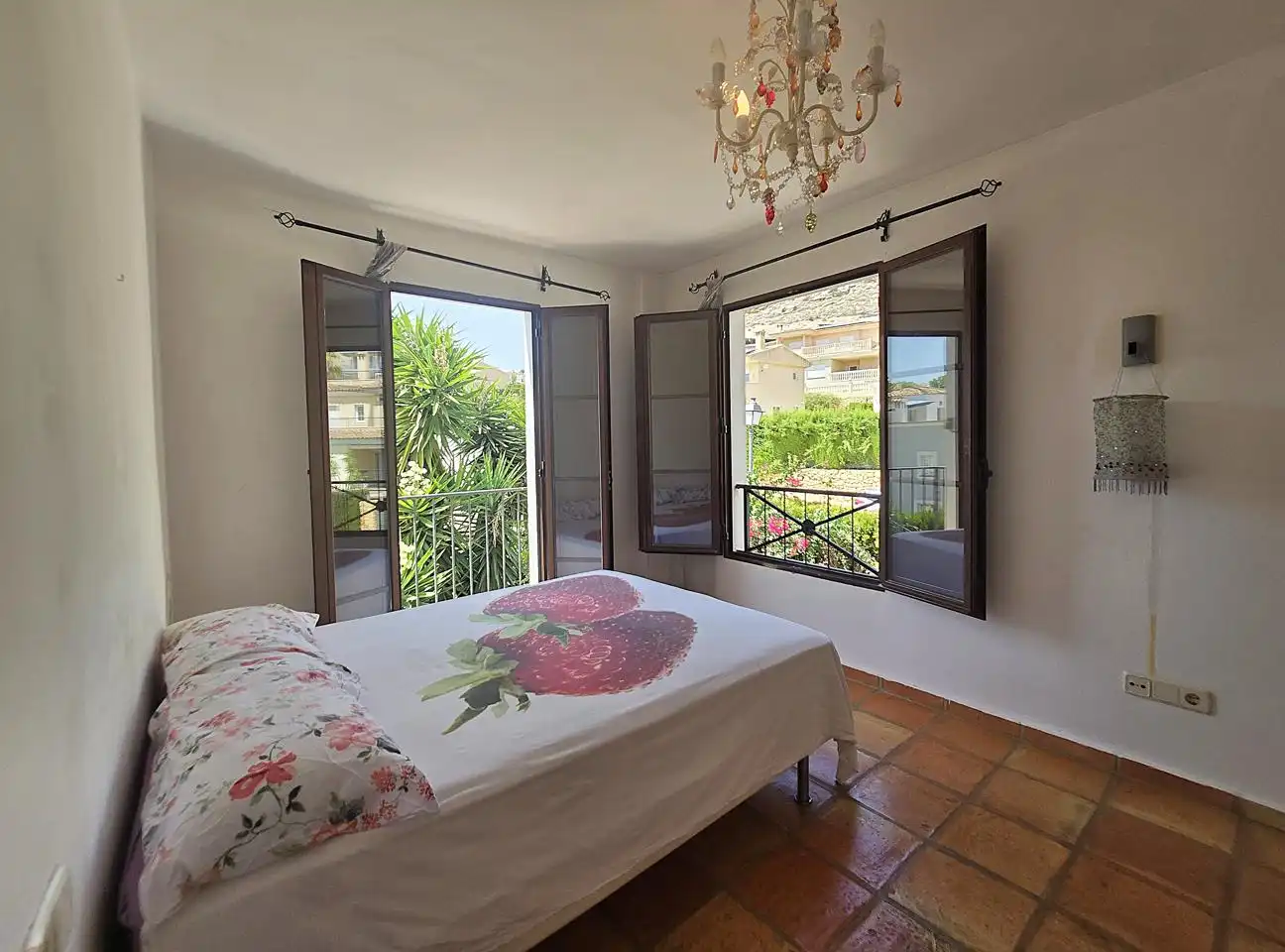 Dormitori de Casa adosada en venda en Finestrat amb Aire condicionat, Jardí privat i Terrassa