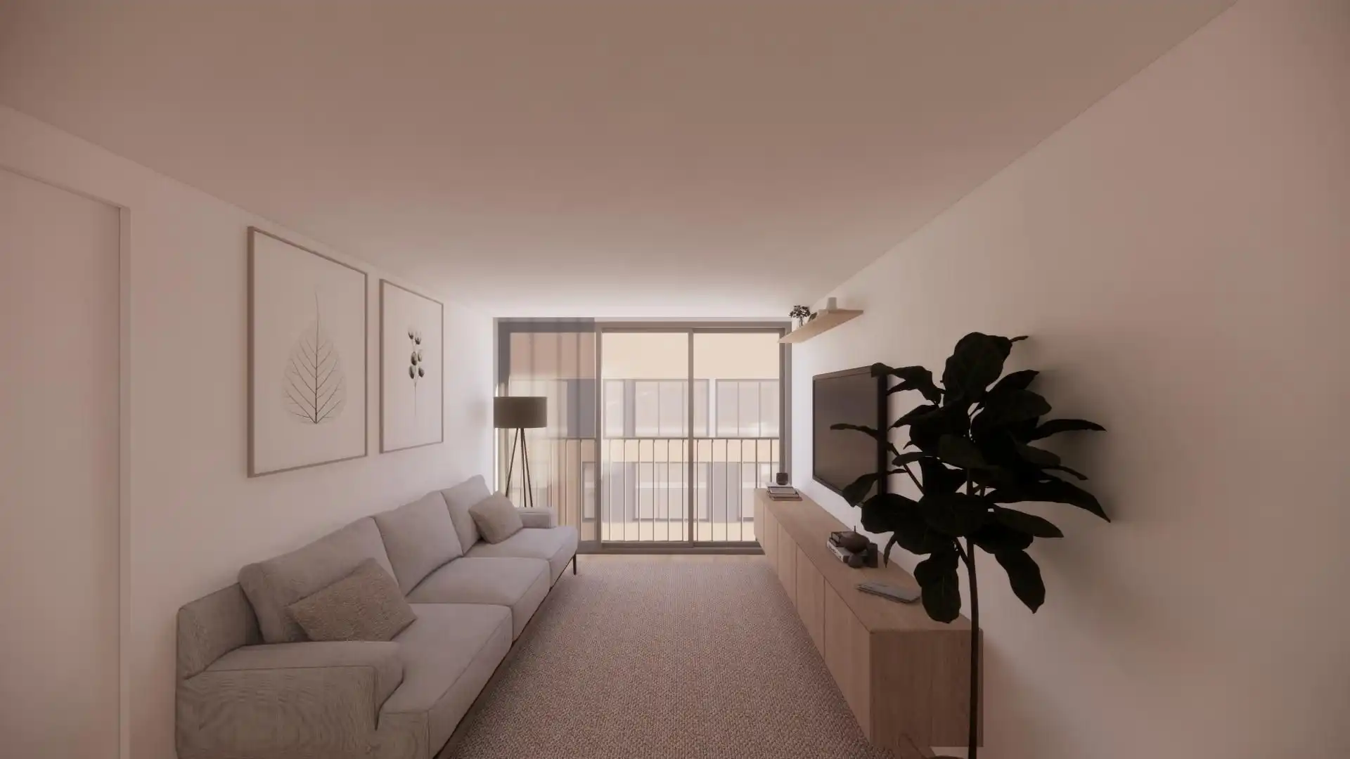 Sala de estar de Piso en venta en Sabadell con Aire acondicionado y Calefacción
