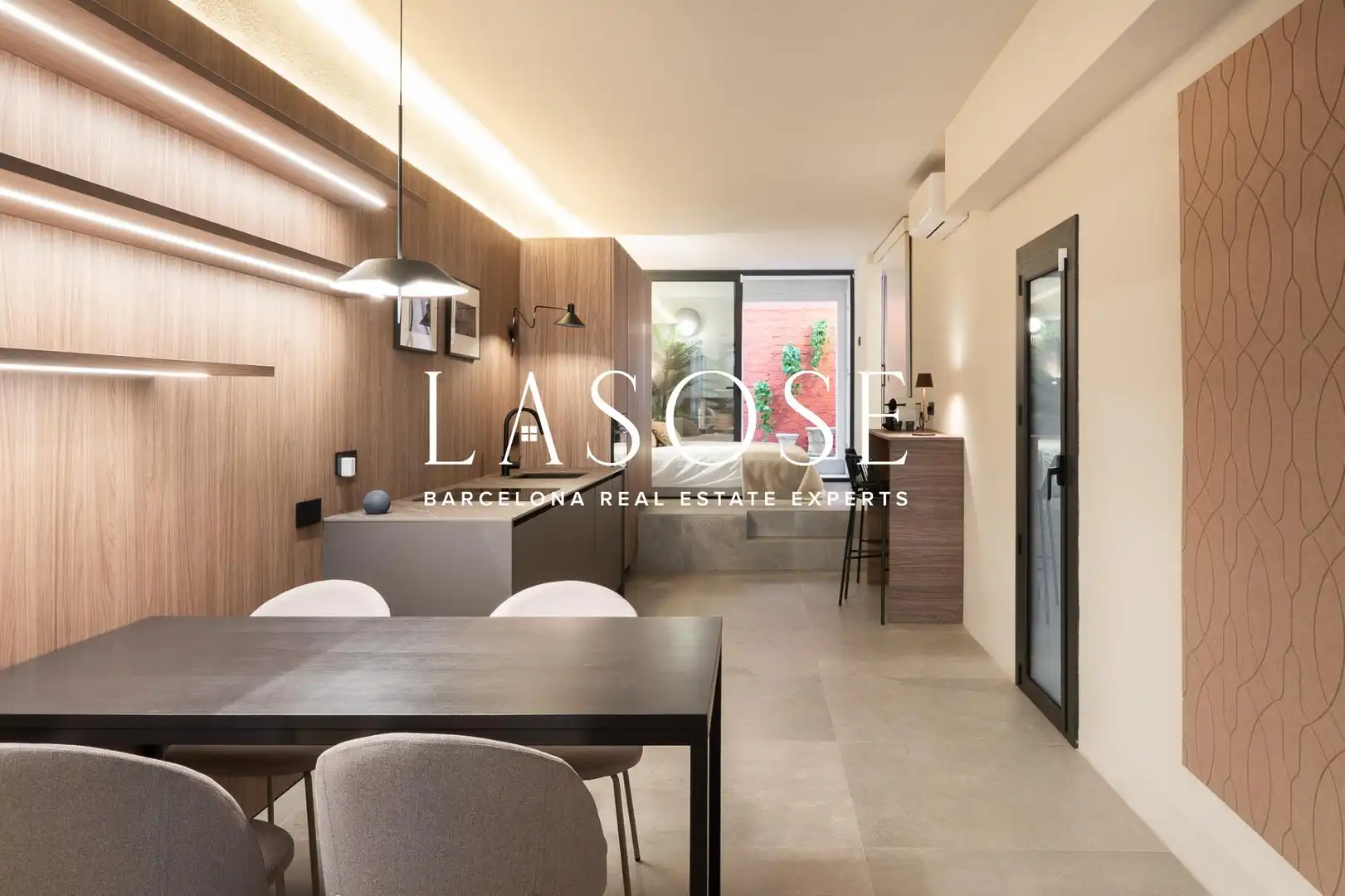 Sala d'estar de Apartament de lloguer en Barcelona amb Aire condicionat, Calefacció i Terrassa