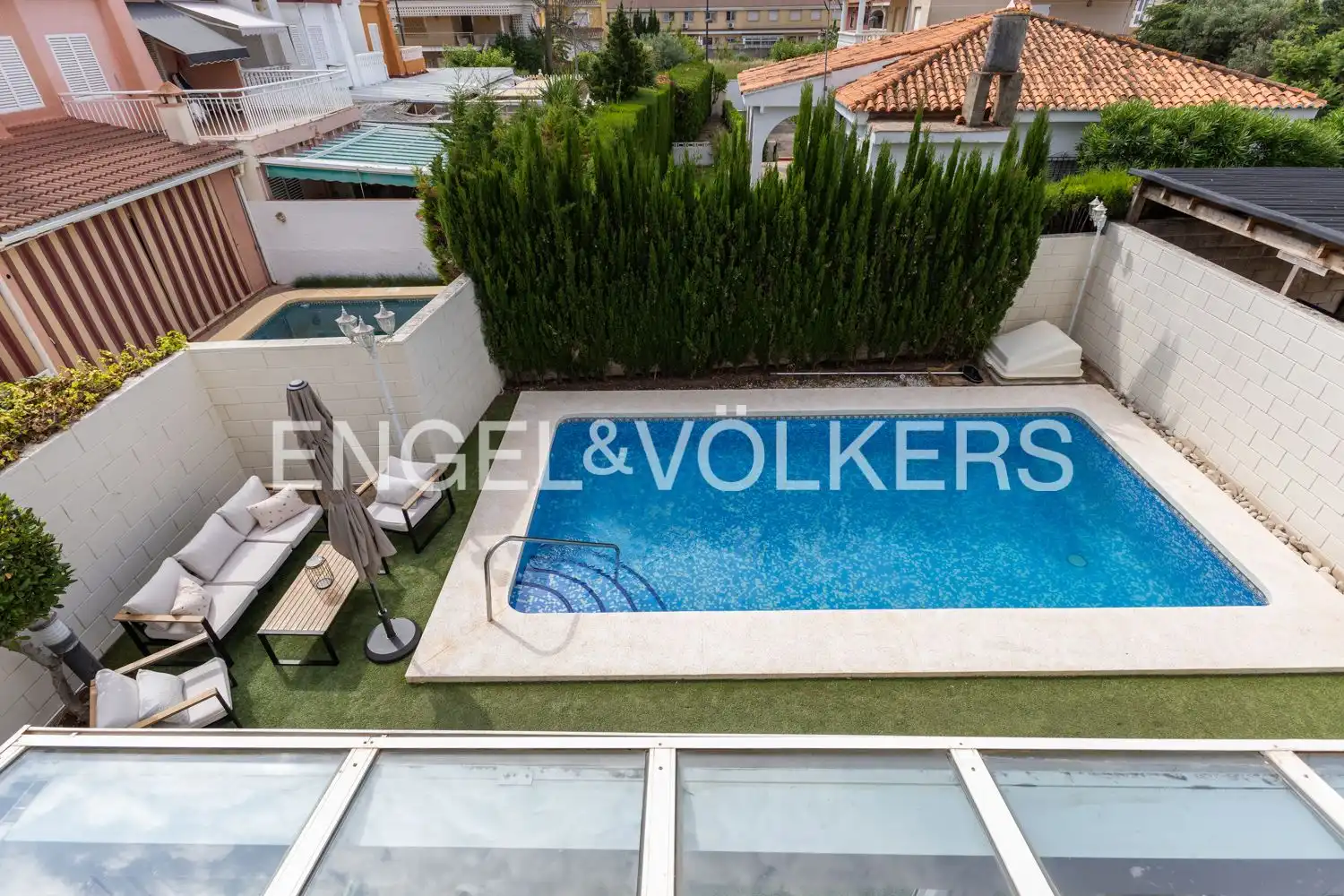 Piscina de Casa o xalet de lloguer en Daimús amb Aire condicionat, Calefacció i Terrassa