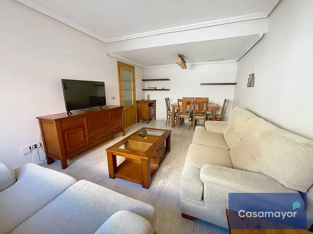 Sala d'estar de Dúplex de lloguer en Alicante / Alacant amb Aire condicionat, Calefacció i Forn