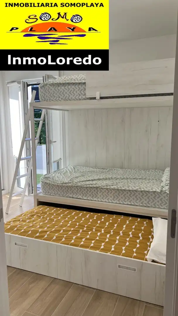 Schlafzimmer von Wohnung zum Verkauf in Ribamontán al Mar mit Heizung, Privatgarten und Abstellraum