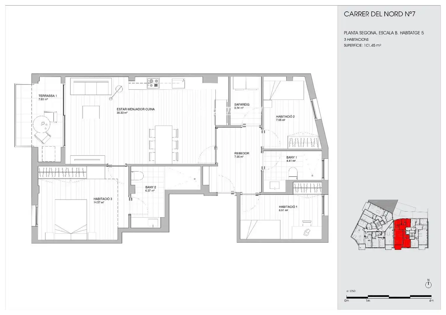 Piso en venta en del Nord, Centre