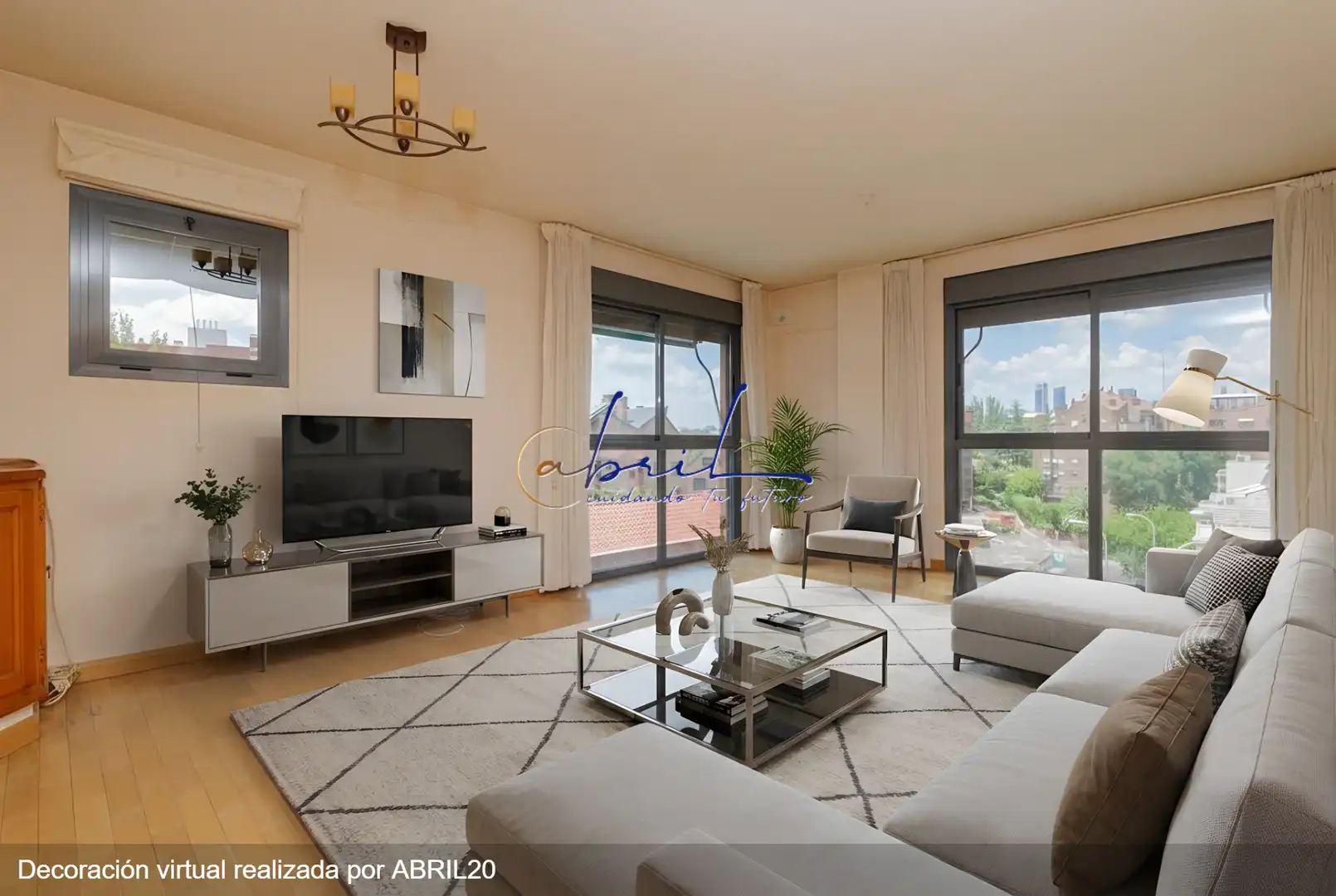 Sala d'estar de Dúplex en venda en Madrid amb Aire condicionat, Calefacció i Parquet