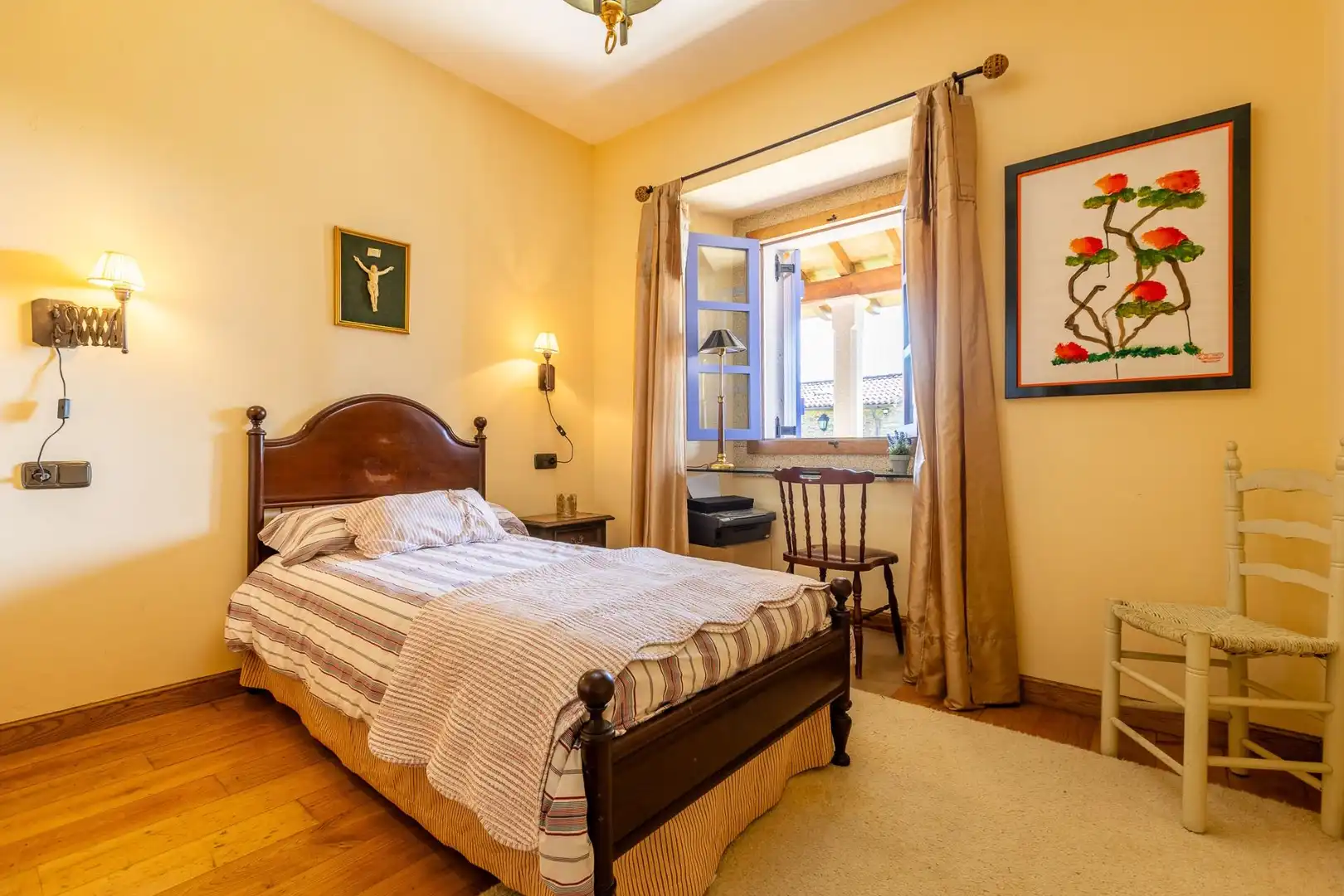 Habitación de Casa o chalet en venta en O Pino  con Calefacción, Jardín privado y Terraza