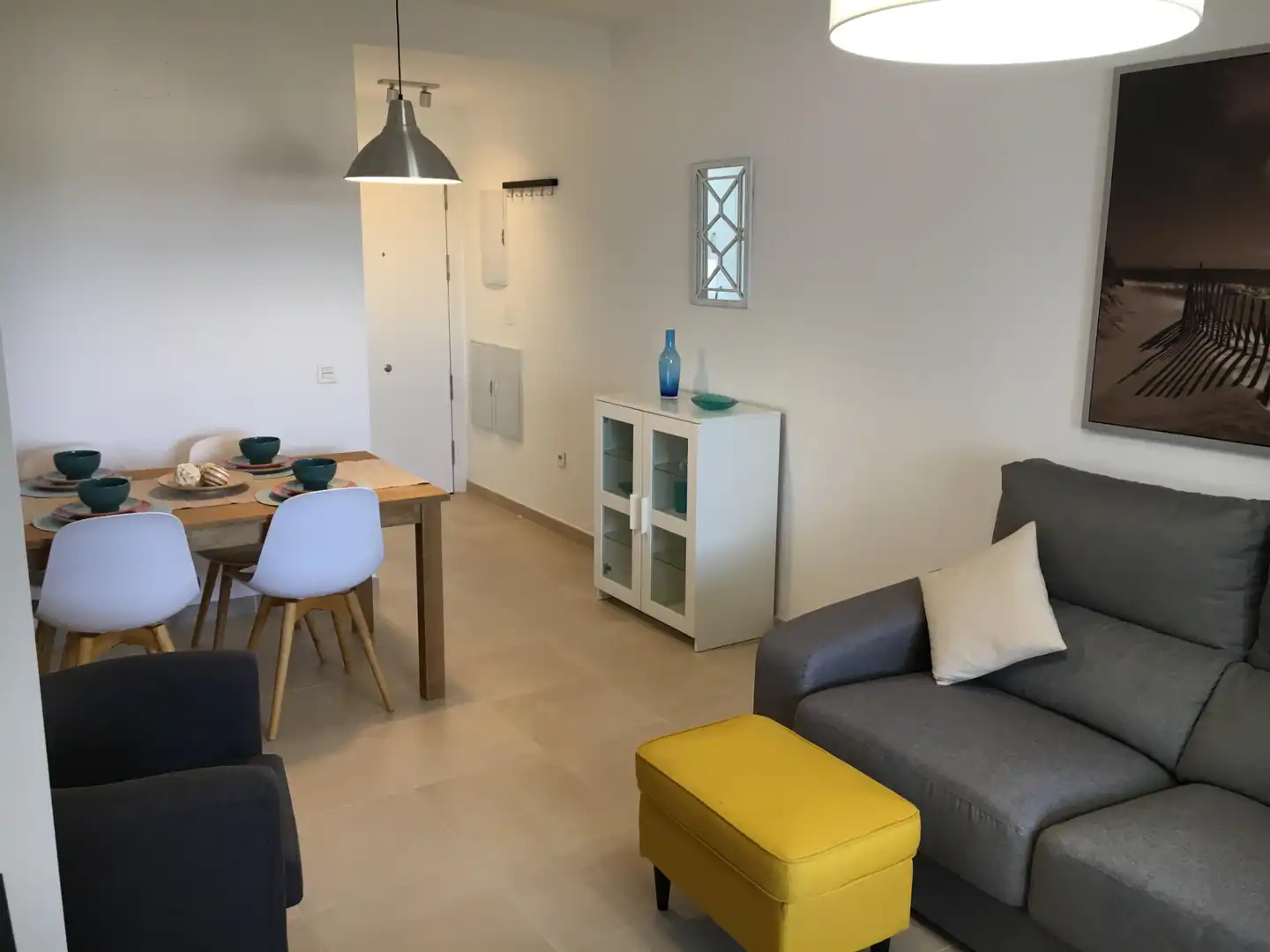 Wohnzimmer von Wohnung zum Verkauf in Rota mit Klimaanlage, Terrasse und Gemeinschaftspool