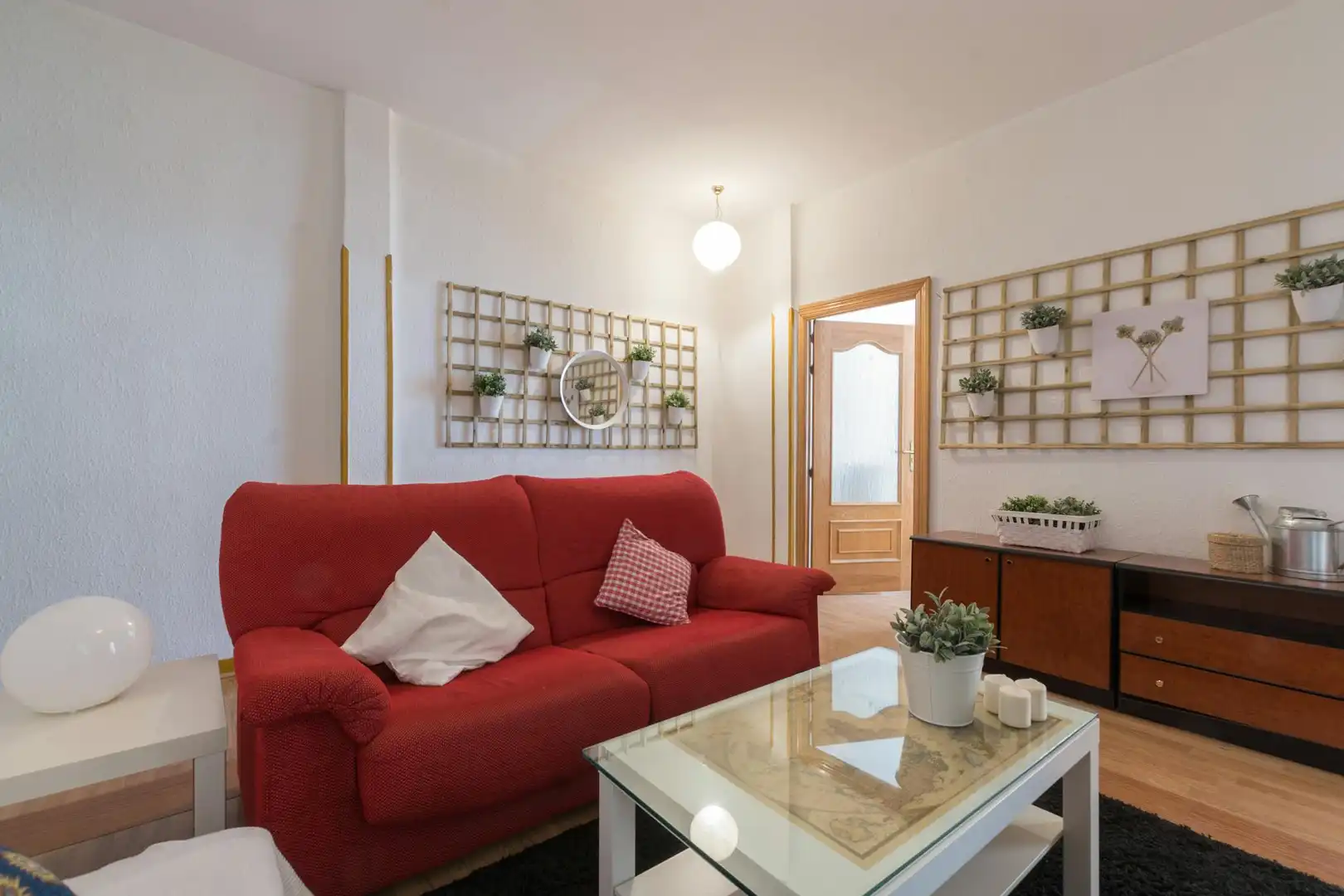 Sala de estar de Piso de alquiler en Madrid con Calefacción, Amueblado y Lavadora