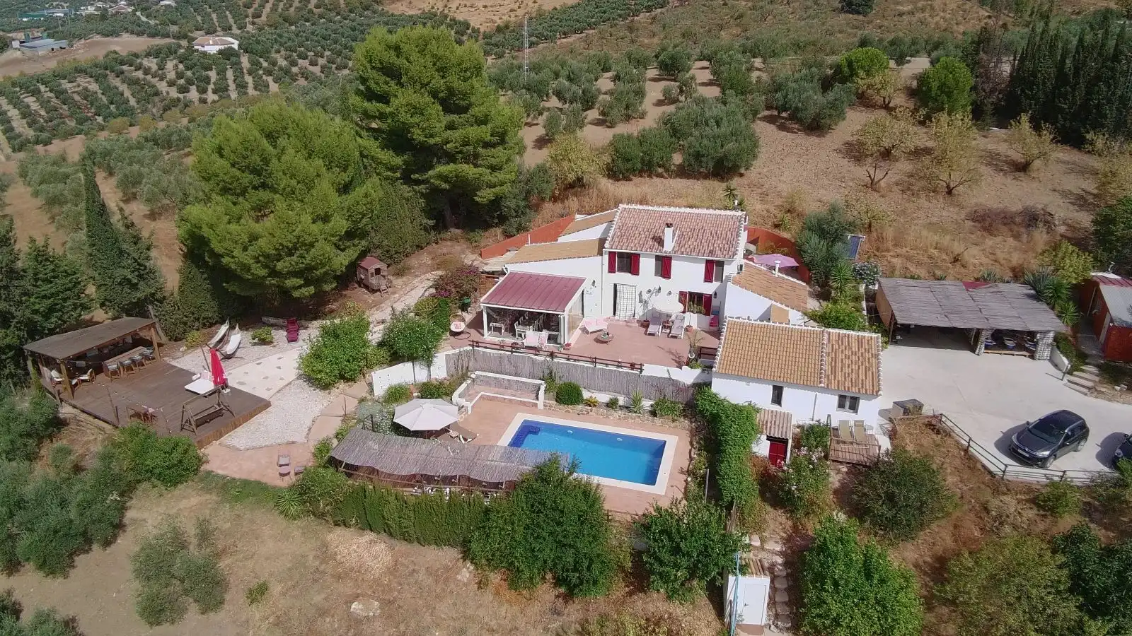 Exterior view of Country homes for sale in Villanueva de la Concepción  with Air Conditioner, Heating and Private garden